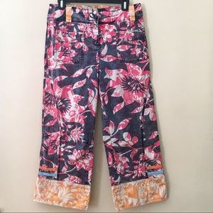 Oilily Floral Vintage Capri Pants EU 38 US 8